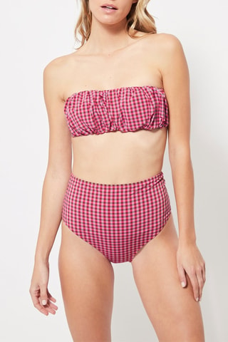 Slip bikini a vita alta - Rosa