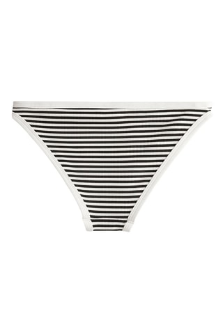 Slip bikini - Nero ed ecrù