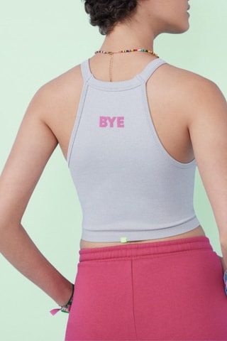 Crop top - Grigio chiaro 