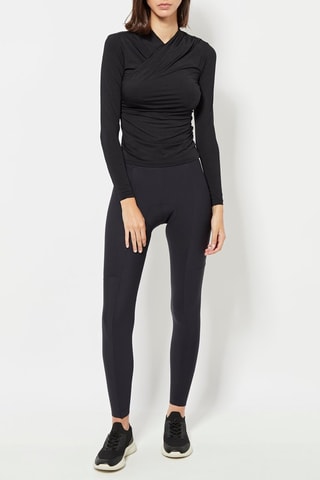 Leggings a vita alta - Nero