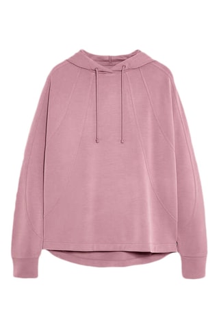 Felpa regular con cappuccio - Rosa