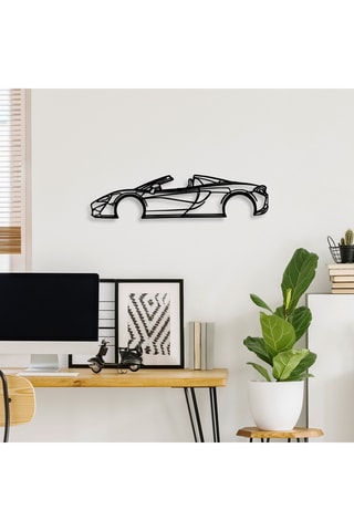 Decorazione da parete - 70 x 17 cm - Nero