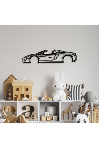 Decorazione da parete - 70 x 17 cm - Nero