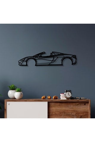 Decorazione da parete - 70 x 17 cm - Nero