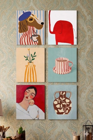 6 quadri - 6 x (20 x 30 cm)