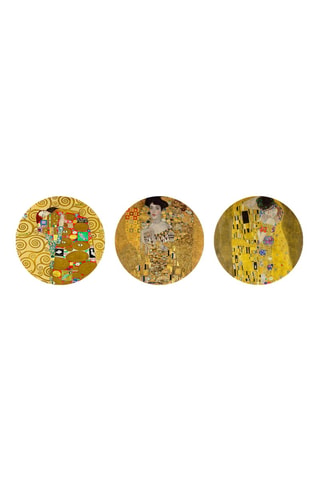 3 dipinti “Periodo aureo” di Gustav Klimt - 3 x (30 x 30 cm)