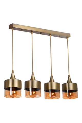 Lampadario Sahra 4 Lü Sirali Sarkit Eskitme - Dorato - 4 x 60 W
