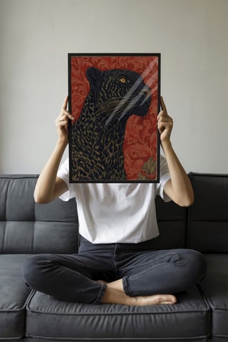 Quadro in legno massiccio - Nero - 50 x 70 cm