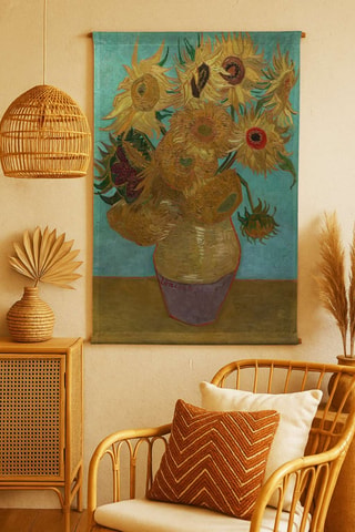 Decorazione da parete - 120 x 70 cm - Turchese e giallo