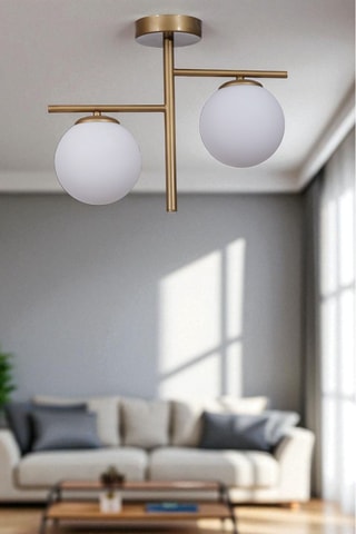 Lampadario - Dorato - 2 x 80 W