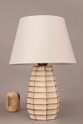 Lampada da tavolo - Ecrù e dorato