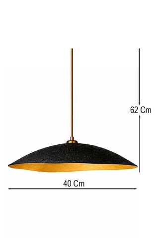 Lampadario - Nero e dorato - 40 W