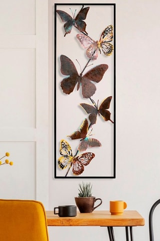 Decorazione da parete Tavus 2 - 32 x 90 cm - Nero