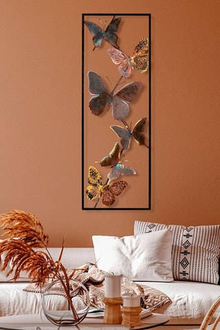 Decorazione da parete Tavus 2 - 32 x 90 cm - Nero