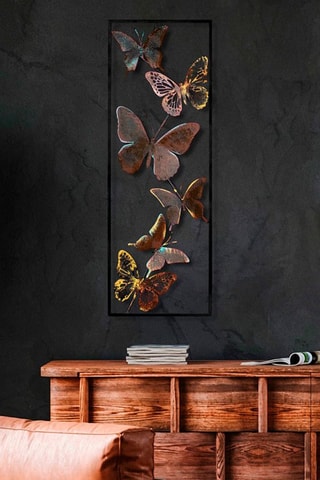 Decorazione da parete Tavus 2 - 32 x 90 cm - Nero