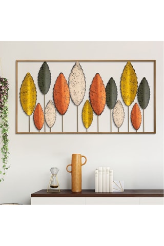 Decorazione da parete - 114 x 3 x 60 cm - Dorato e rosa