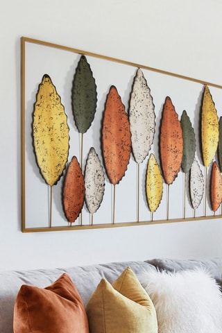 Decorazione da parete - 114 x 3 x 60 cm - Dorato e rosa