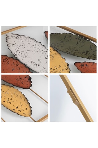 Decorazione da parete - 114 x 3 x 60 cm - Dorato e rosa