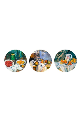 3 quadri “Natura morta” di Paul Cézanne - 3 x (30 x 30 cm)