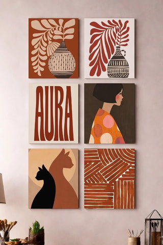 6 quadri - 6 x (15 x 20 cm)