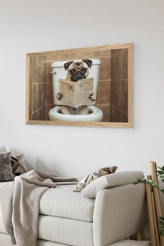 Decorazione da parete stampata - 20 x 30 cm - Beige