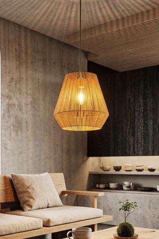 Candeeiro suspenso - Bege - 40 W