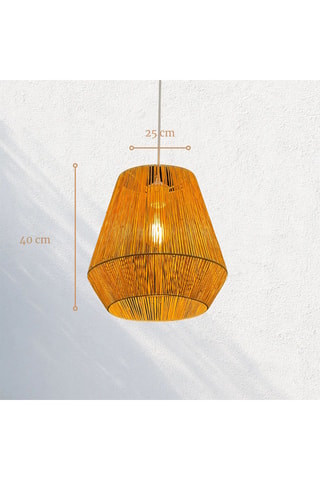 Candeeiro suspenso - Bege - 40 W