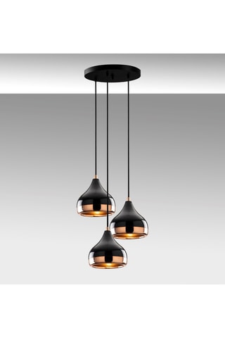 Lampadario Yildo - Nero - 3 x 40 W