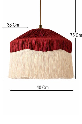 Lampadario - Rosso - 40 W