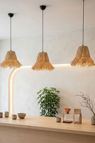 Candeeiro suspenso - Bege - 40 W