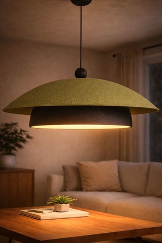 Lampadario - Verde oliva e nero - 40 W