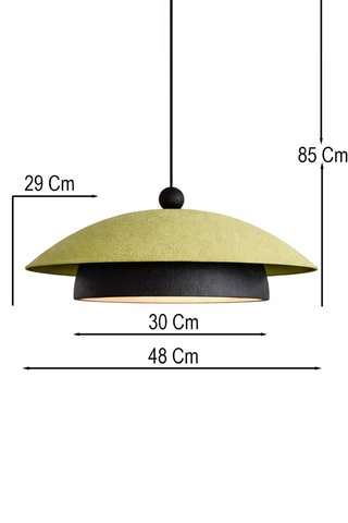 Lampadario - Verde oliva e nero - 40 W