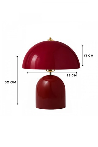 Lampada da tavolo - Rosso e dorato - 40 W