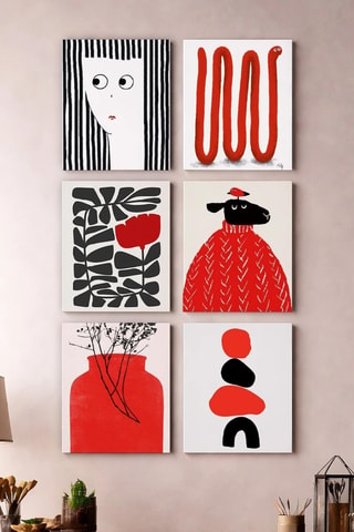 6 quadri - 6 x (15 x 20 cm)