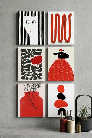 6 quadri - 6 x (15 x 20 cm)