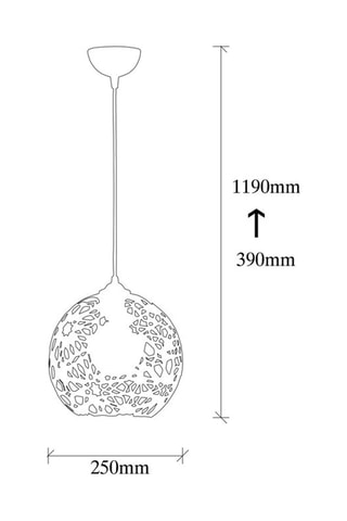 Lampadario Fellini - Nero - 100 W