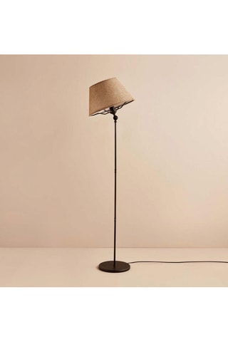 Lampada da terra - Beige e nero - 60 W