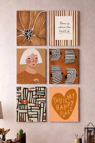6 quadri - 6 x (20 x 30 cm)