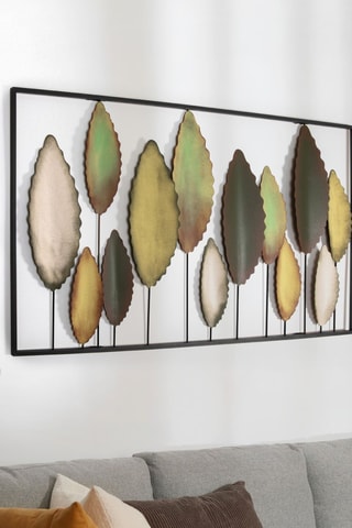 Decorazione da parete - 114 x 3 x 60 cm - Verde scuro e verde chiaro