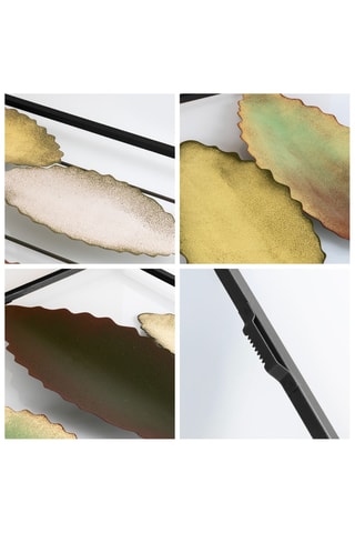 Decorazione da parete - 114 x 3 x 60 cm - Verde scuro e verde chiaro
