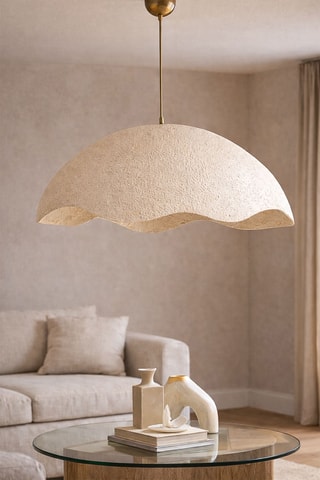 Candeeiro suspenso - Bege - 40 W