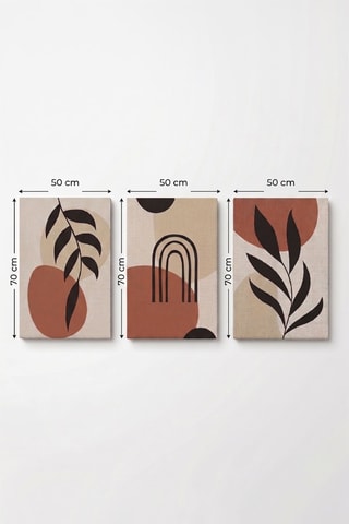 3 quadri - 3 x (50 x 70 x 3) cm