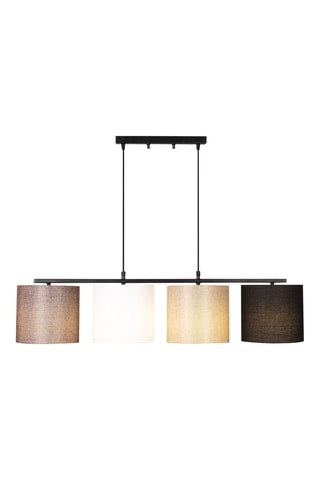 Lámpara de techo Valiz - Negro y beige - 4 x 100 W