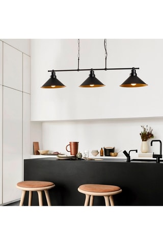 Lampadario Sivani - Nero - 3 x 100 W