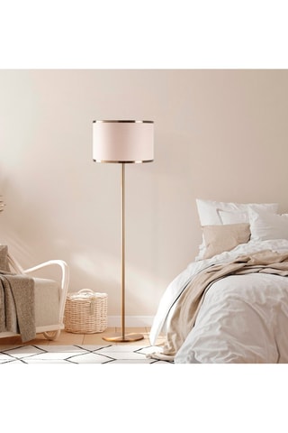 Lampadaire Way - Doré et écru - 40 W