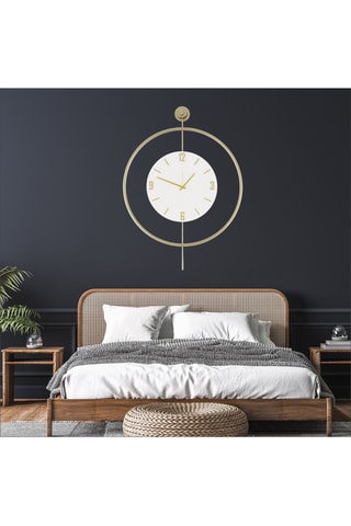 Orologio - 80 x 58 x 7 cm - Dorato