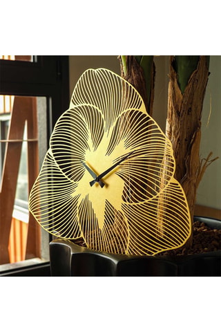 Orologio Azalea - 70 x 70 cm - Dorato