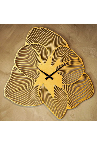Orologio Azalea - 70 x 70 cm - Dorato