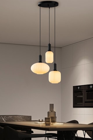 Suspension Asker - Noir - 3 x 40 W