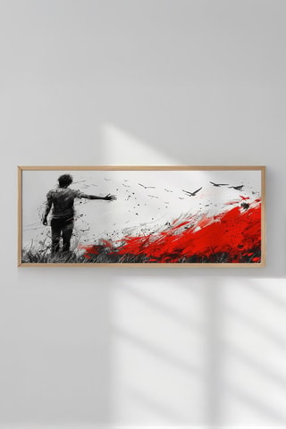Quadro In legno - 33 x 70 cm